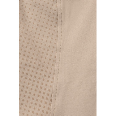 Pantalon d'équitation fond intégral Grip Horze Grand Prix Pro femme Taupe simple Beige