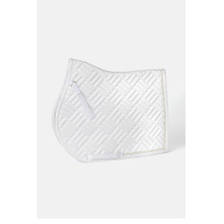 Tapis de selle mixte Horze Aachen Blanc / bleu turquoise