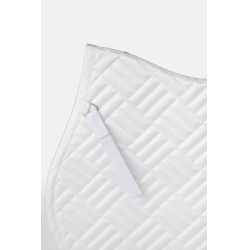 Tapis de selle mixte Horze Aachen Blanc / bleu turquoise