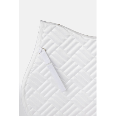 Tapis de selle mixte Horze Aachen Blanc / bleu turquoise