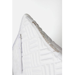 Tapis de selle mixte Horze Aachen Blanc / bleu turquoise