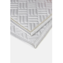 Tapis de selle mixte Horze Aachen Blanc / bleu turquoise