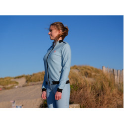 Sweat technique Le Sabotier Lucette femme Bleu glacier