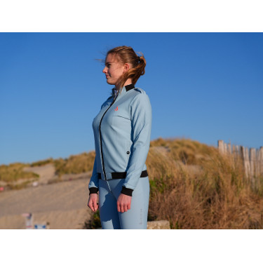 Sweat technique Le Sabotier Lucette femme Bleu glacier