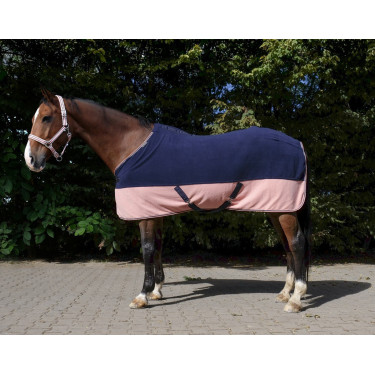 Chemise polaire Equithème Marine / or rose Bleu Chemise polaire Equithème Marine / or rose Bleu
