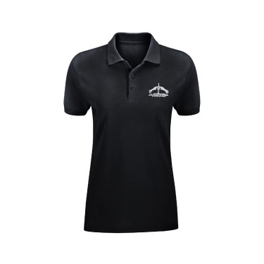 Polo Veredus femme manches courtes Noir