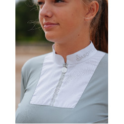 Polo manches longues Le Sabotier Ysance femme Gris