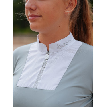 Polo manches longues Le Sabotier Ysance femme Gris