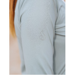 Polo manches longues Le Sabotier Ysance femme Gris