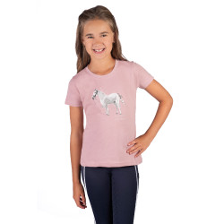 T-Shirt HKM Sparkle Vieux rose