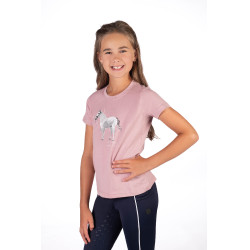 T-Shirt HKM Sparkle Vieux rose