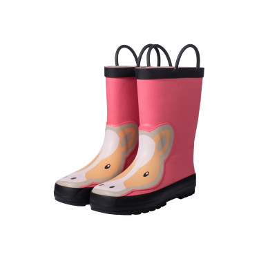 Bottes en caoutchouc HKM Maui enfant Rose