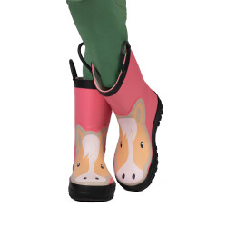 Bottes en caoutchouc HKM Maui enfant Rose