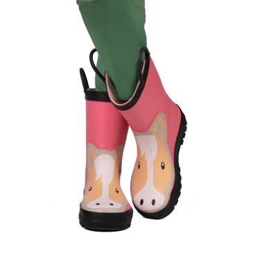 Bottes en caoutchouc HKM Maui enfant Rose