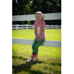 Bottes en caoutchouc HKM Maui enfant Rose