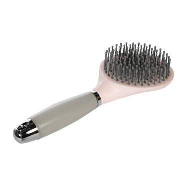 Brosse crinière et queue HKM Gel Rose clair / gris clair