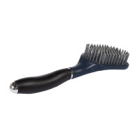 Brosse crinière et queue HKM Soft Bleu foncé / noir