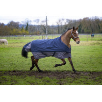 Couverture Equi-Theme Tyrex 1200 D 50g Marine / gris