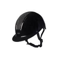Casque HKM Lady Shield brillant Noir / argenté