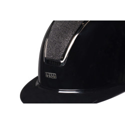 Casque HKM Lady Shield brillant Noir / argenté