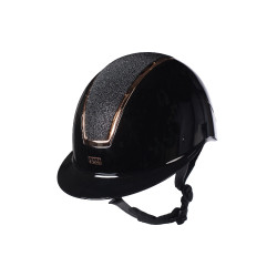 Casque HKM Lady Shield brillant Noir / rosegold