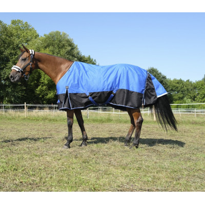 Couverture Equi-Theme Tyrex 1200D Aisance Bleu / noir