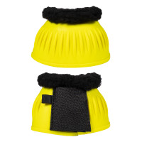 Cloches en caoutchouc HKM Atlanta Neon avec fourrure Jaune fluo