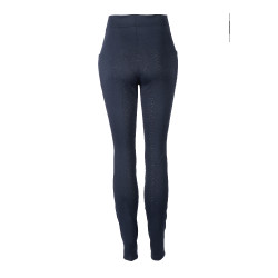 Legging d'hiver HKM Maja fond intégral en silicone Bleu profond