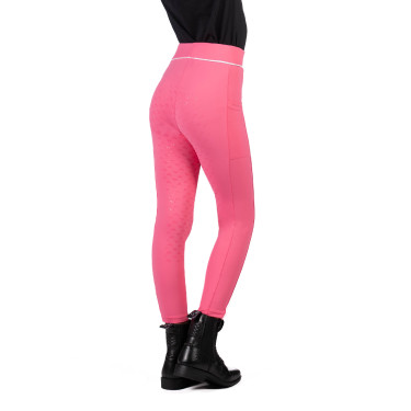 Legging HKM Maui fond intégral en silicone enfant Rose Legging HKM Maui fond intégral en silicone enfant Rose