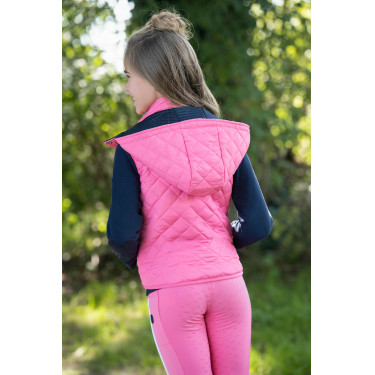 Legging HKM Maui fond intégral en silicone enfant Rose Legging HKM Maui fond intégral en silicone enfant Rose