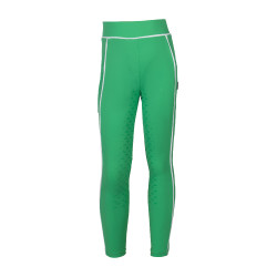 Legging HKM Maui fond intégral en silicone enfant Vert