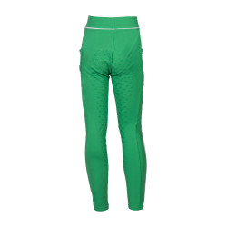 Legging HKM Maui fond intégral en silicone enfant Vert