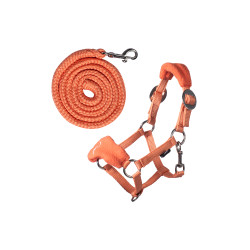 Licol avec polaire HKM Hobby Horse Orange Licol avec polaire HKM Hobby Horse Orange