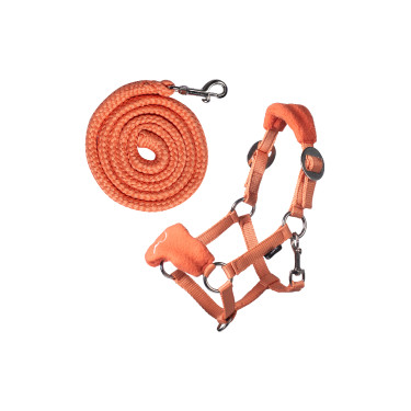 Licol avec polaire HKM Hobby Horse Orange Licol avec polaire HKM Hobby Horse Orange