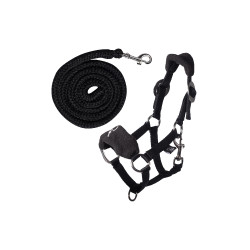Licol avec polaire HKM Hobby Horse Noir