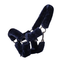Licol HKM avec fourrure synthétique Hobby Horse Bleu