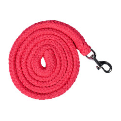 Longe HKM Glow-Line avec mousqueton Rose