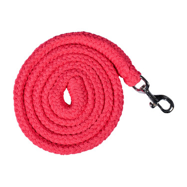 Longe HKM Glow-Line avec mousqueton Rose