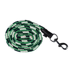 Longe HKM Maui avec mousqueton Vert / marine / blanc