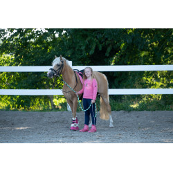 Longe HKM Maui avec mousqueton Vert / marine / blanc