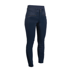 Pantalon HKM Pearl City fond intégral en silicone femme Bleu profond