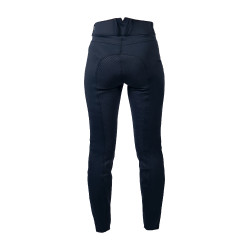 Pantalon HKM Pearl City fond intégral en silicone femme Bleu profond