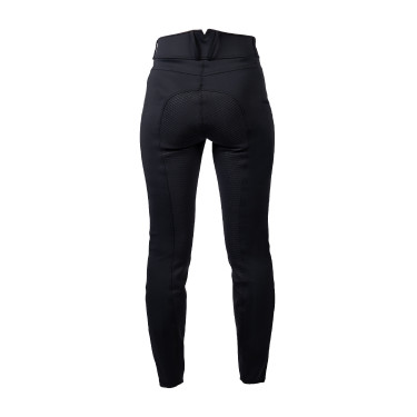 Pantalon HKM Pearl City fond intégral en silicone femme Noir