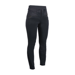Pantalon HKM Pearl City fond intégral en silicone femme Noir