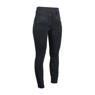Pantalon HKM Pearl City fond intégral en silicone femme Noir