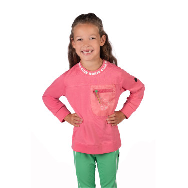 Polo à manches longues HKM Maui enfant Rose
