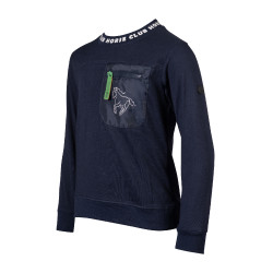 Polo à manches longues HKM Maui enfant Bleu profond Polo à manches longues HKM Maui enfant Bleu profond