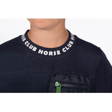 Polo à manches longues HKM Maui enfant Bleu profond Polo à manches longues HKM Maui enfant Bleu profond