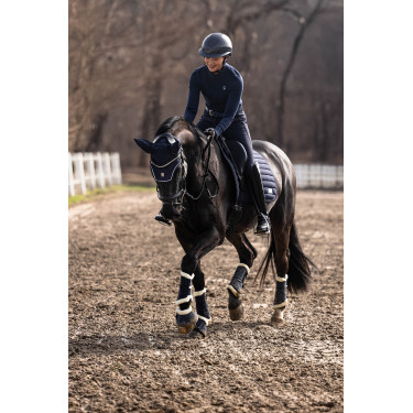 Polo à manches longues Lauria Garrelli Arezzo Soft Bleu profond