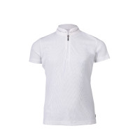 Polo de concours HKM Amy enfant Blanc Polo de concours HKM Amy enfant Blanc